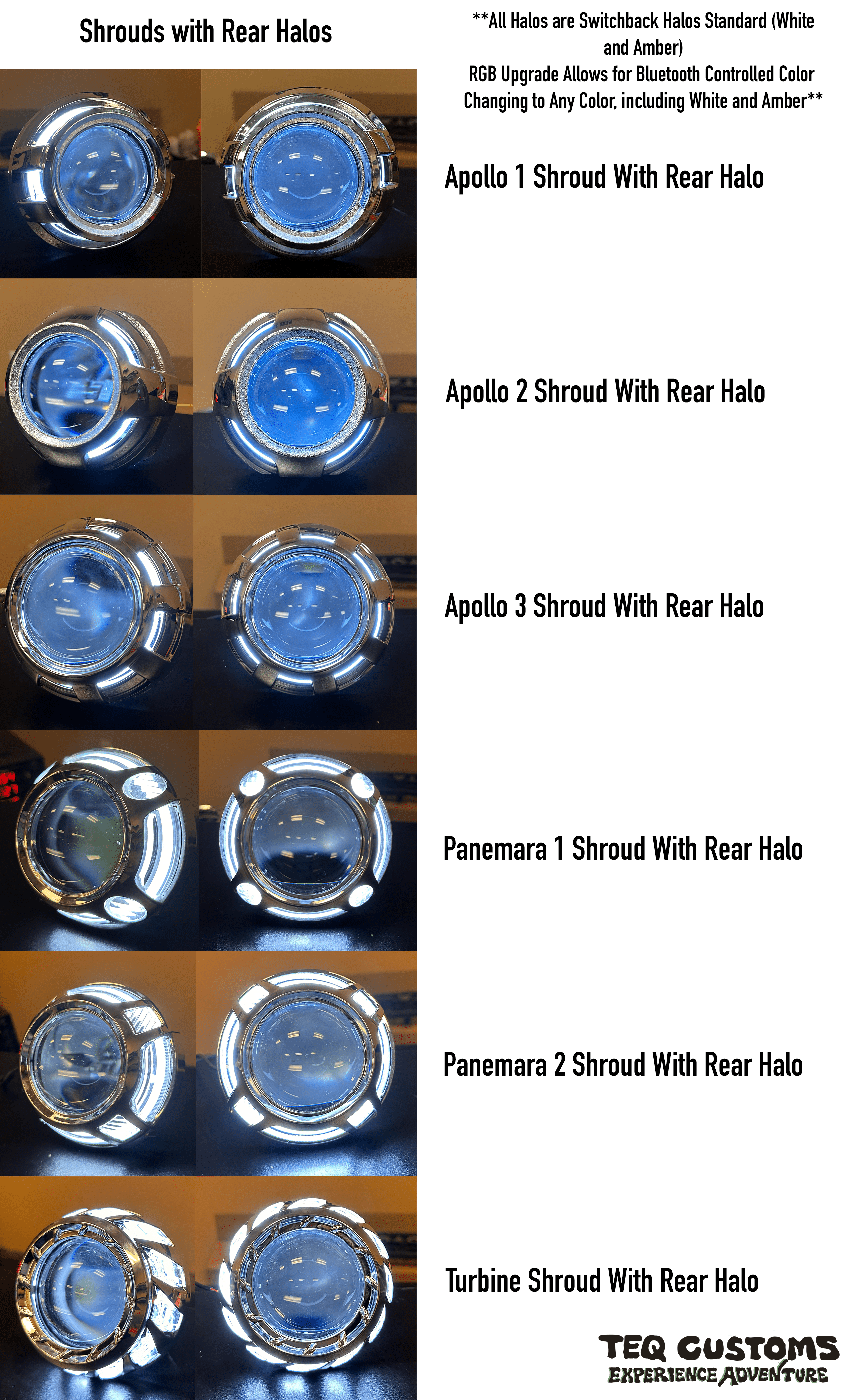 TEQ Customs LLC Headlights 100 Series Land Cruiser Custom Headlights (98-07)