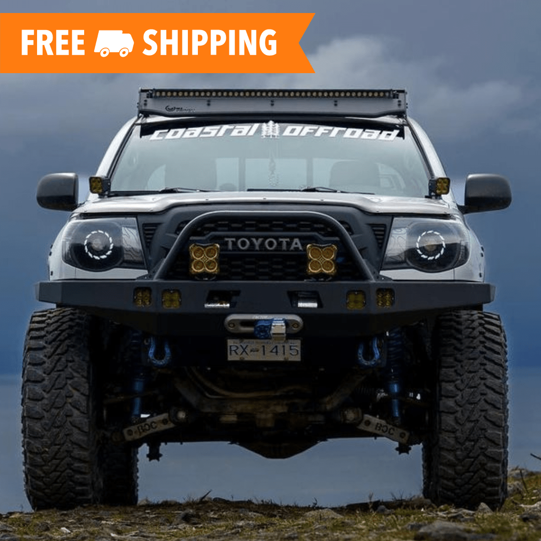 AJP Distributors Black/Amber Headlight Set For 2005-2011 Toyota Tacoma - OE Style