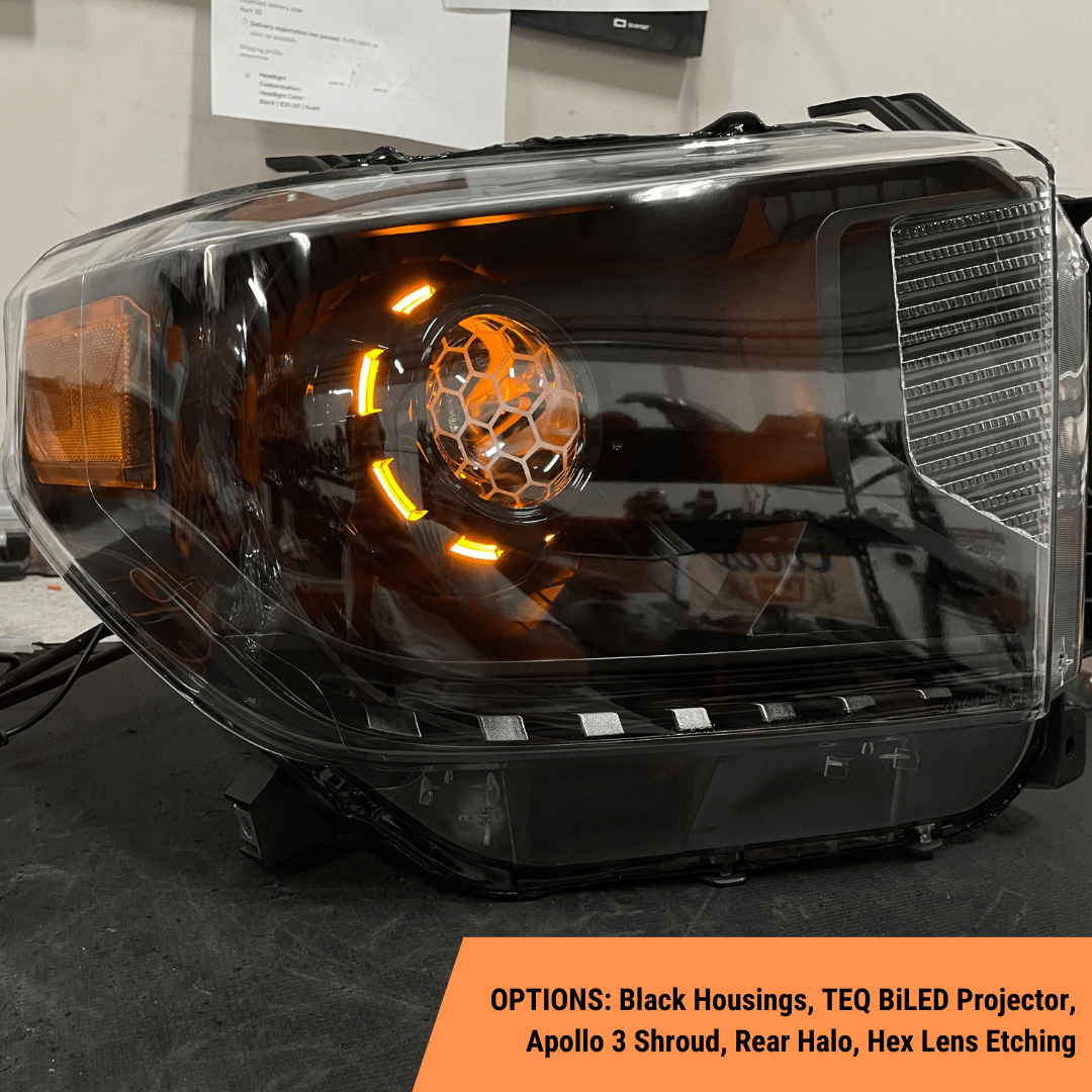 TEQ Customs LLC Headlights Custom Retrofit Headlights / 2014-2021 Tundra