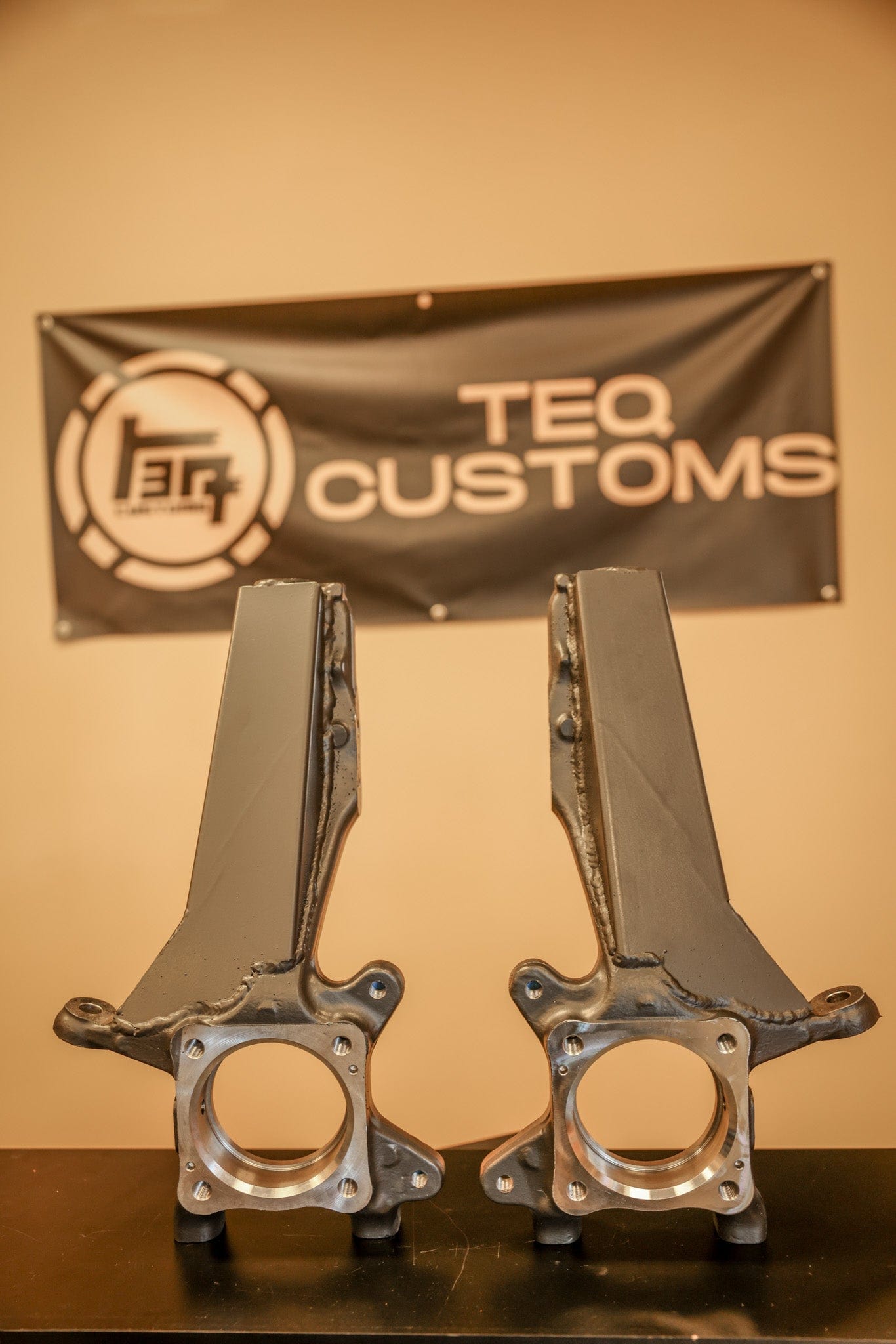 TEQ Customs Steering Gusseted Spindles - 4th Gen 4Runner (03-09)