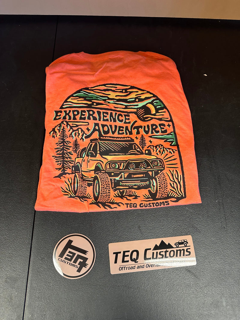 Load image into Gallery viewer, TEQ Customs X Rayco Design &quot;Experience Adventure&quot; T Shirt
