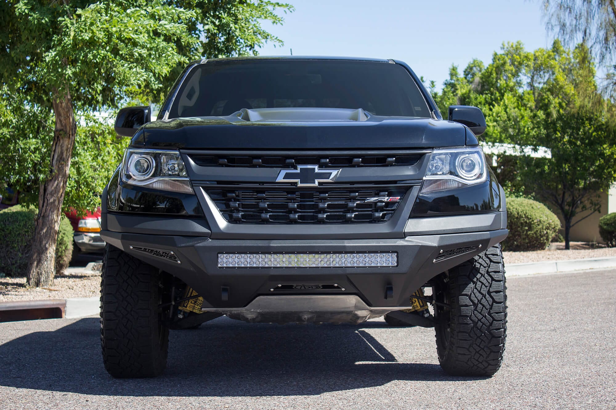 Addictive Desert Designs Bumper 2017-2020 Chevy Colorado ZR2 Stealth Fighter Front Bumper - Non Winch