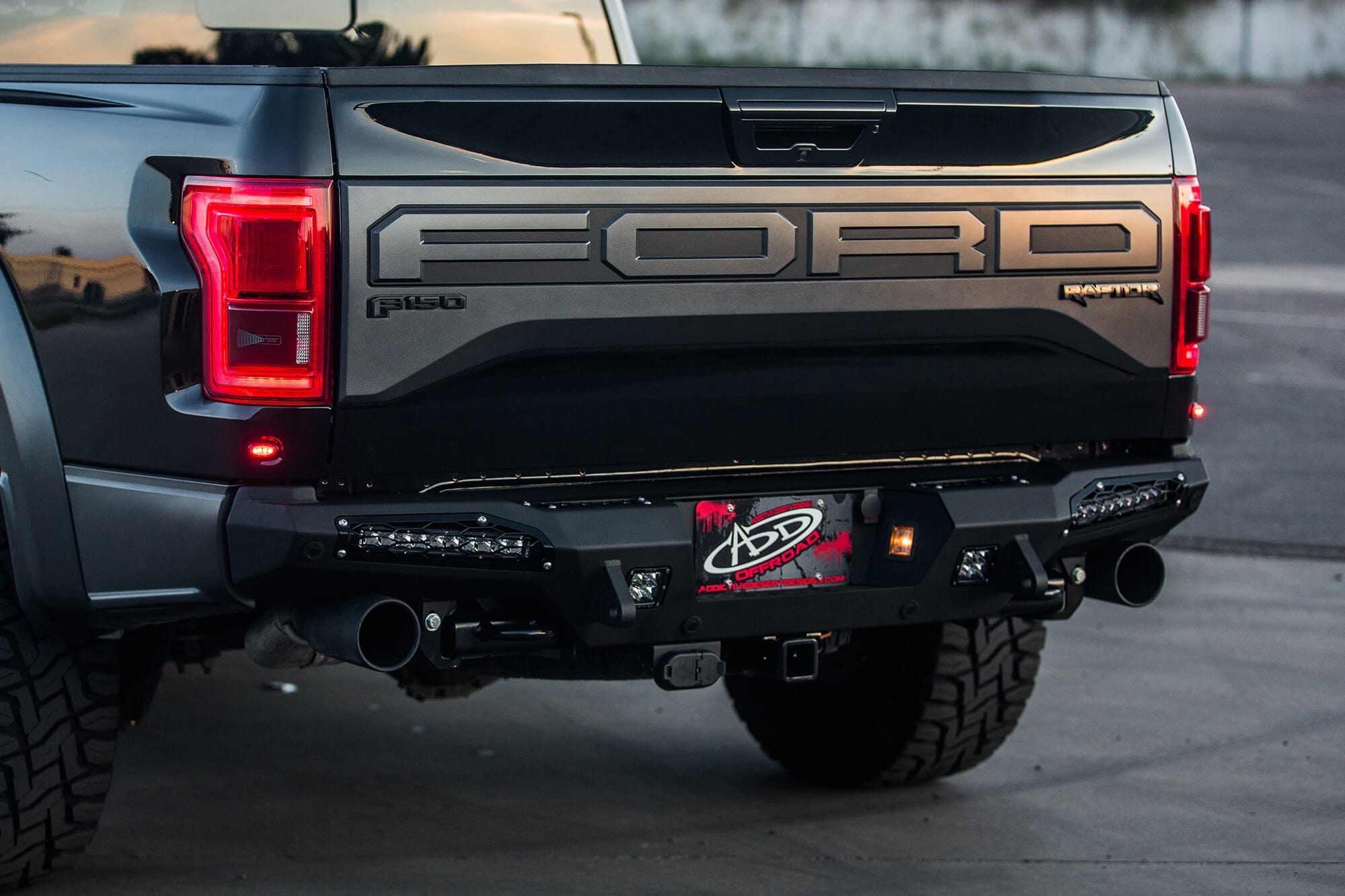 Addictive Desert Designs Bumper 2017-2020 Ford Raptor HoneyBadger Rear Bumper