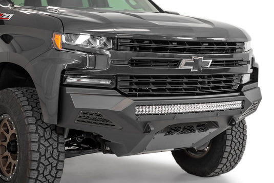 Addictive Desert Designs Bumper 2019-2021 Chevy Silverado 1500 Stealth Fighter Front Bumper - Non Winch