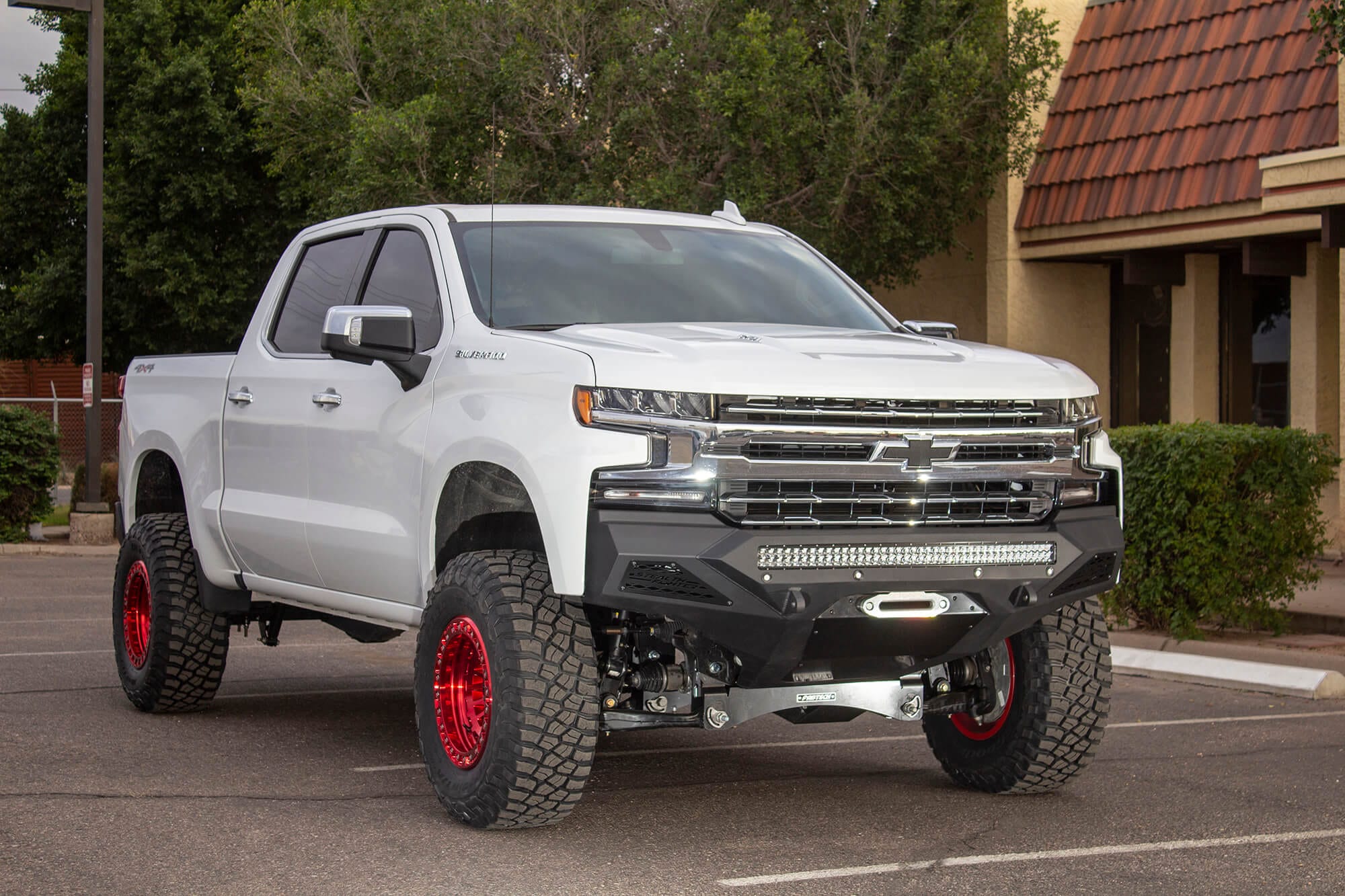 Addictive Desert Designs Bumper 2019-2021 Chevy Silverado 1500 Stealth Fighter Front Bumper - w/ Winch Mounting