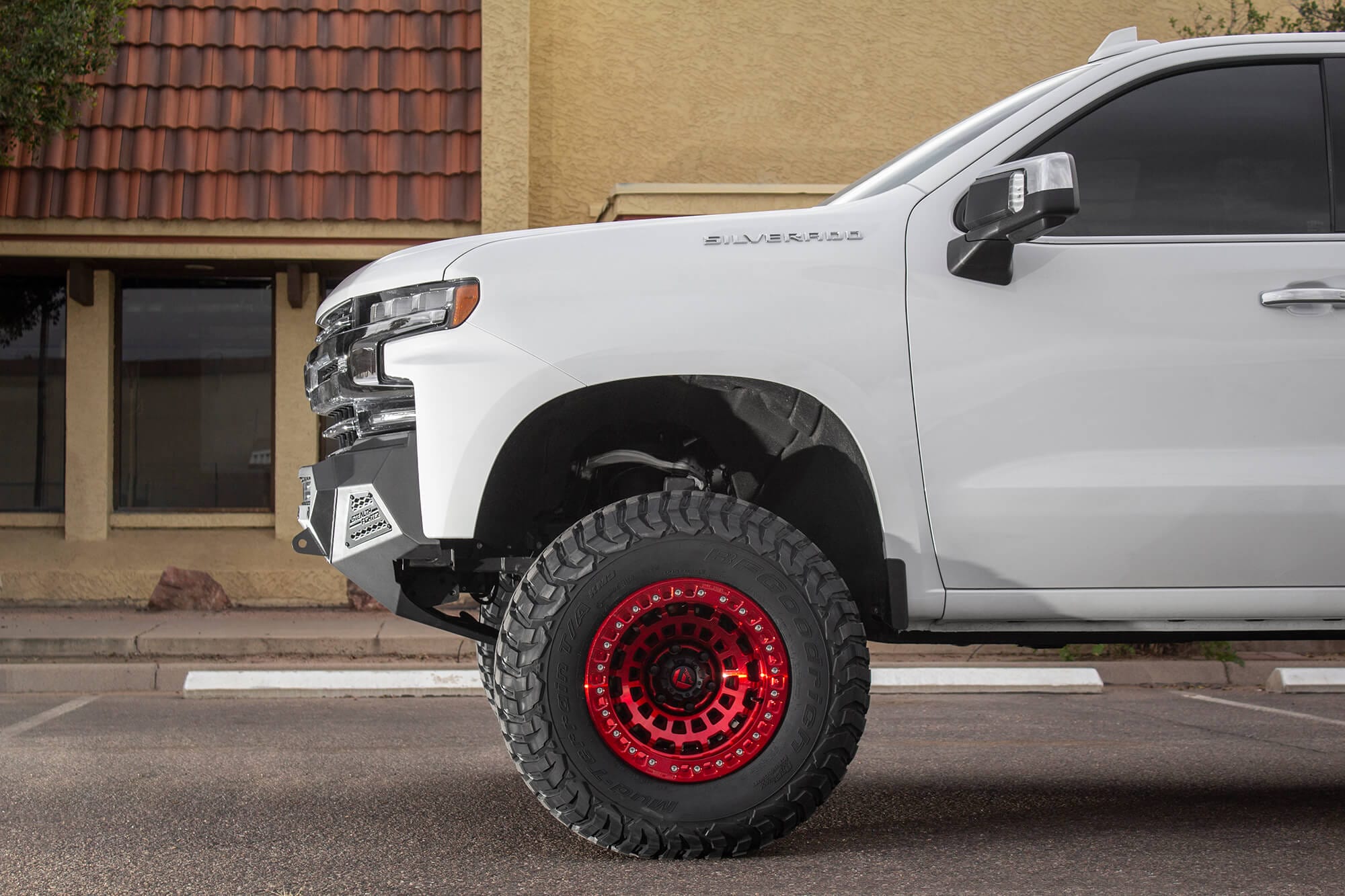 Addictive Desert Designs Bumper 2019-2021 Chevy Silverado 1500 Stealth Fighter Front Bumper - w/ Winch Mounting