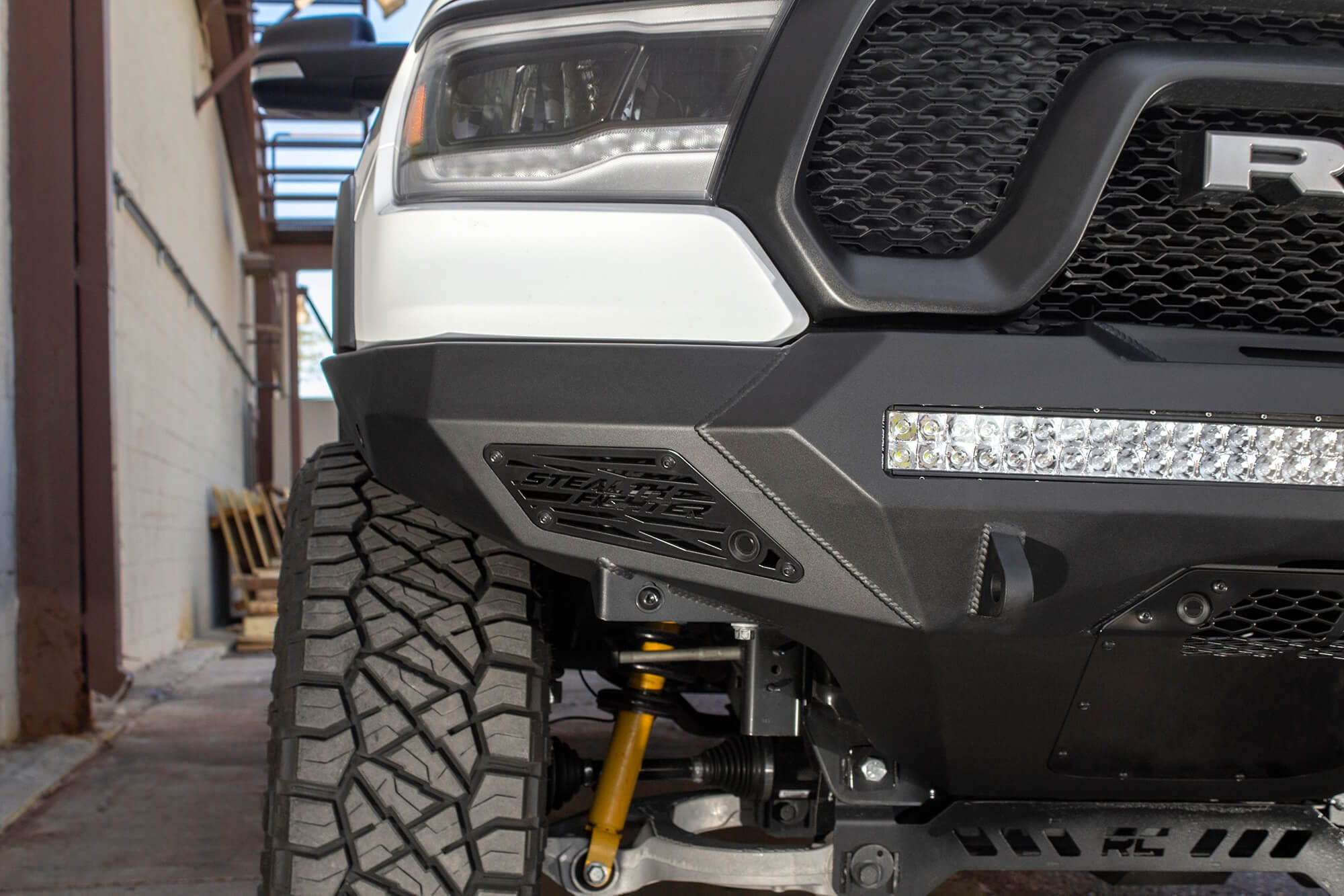 Addictive Desert Designs Bumper 2019-2023 Ram 1500 Rebel Stealth Fighter Front Bumper