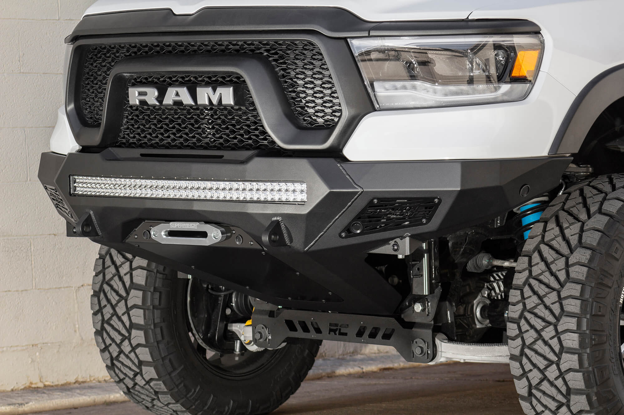 Addictive Desert Designs Bumper 2019-2023 Ram 1500 Rebel Stealth Fighter Front Bumper