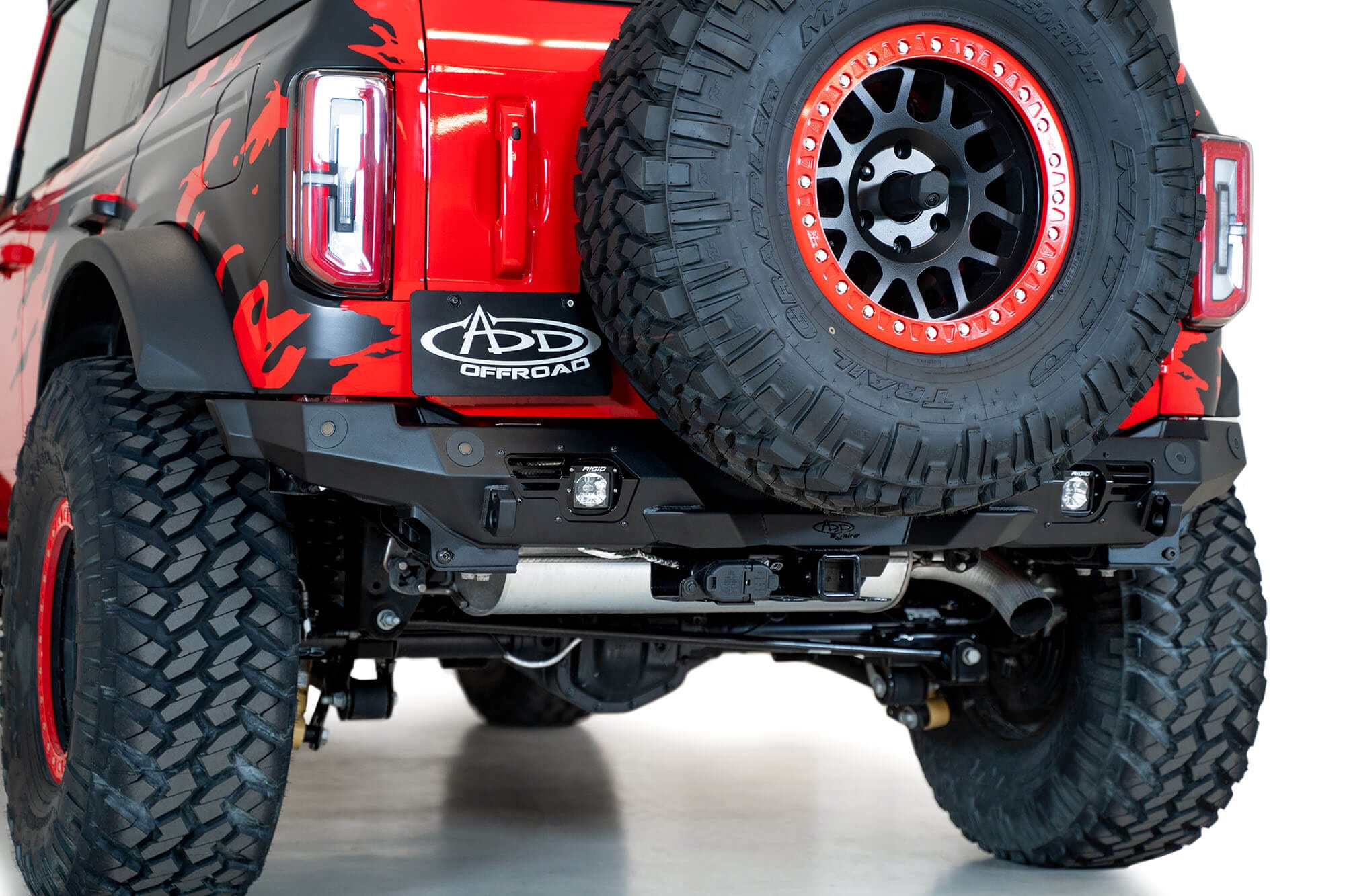 Addictive Desert Designs Bumper 2021-2025 Ford Bronco Bomber Rear Bumper