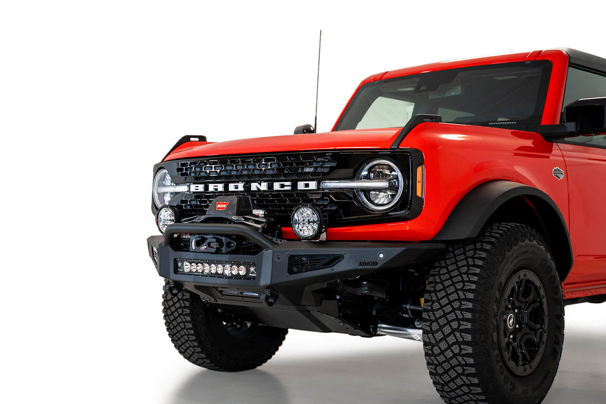 Addictive Desert Designs Bumper 2021-2025 Ford Bronco Rock Fighter Front Bumper