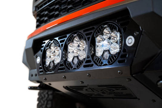 Addictive Desert Designs Bumper 2021+ Ford Raptor Bomber Front Bumper - Baja Design LP6 Pod Mounts