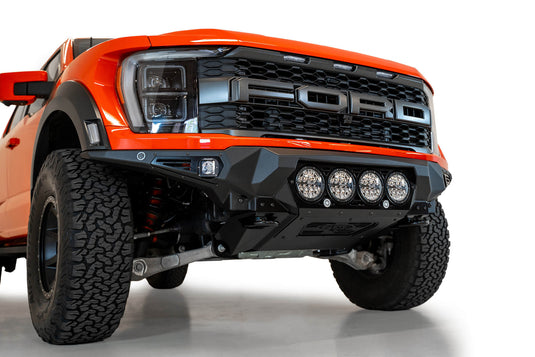 Addictive Desert Designs Bumper 2021+ Ford Raptor Bomber Front Bumper - Rigid 6in Light Mounts
