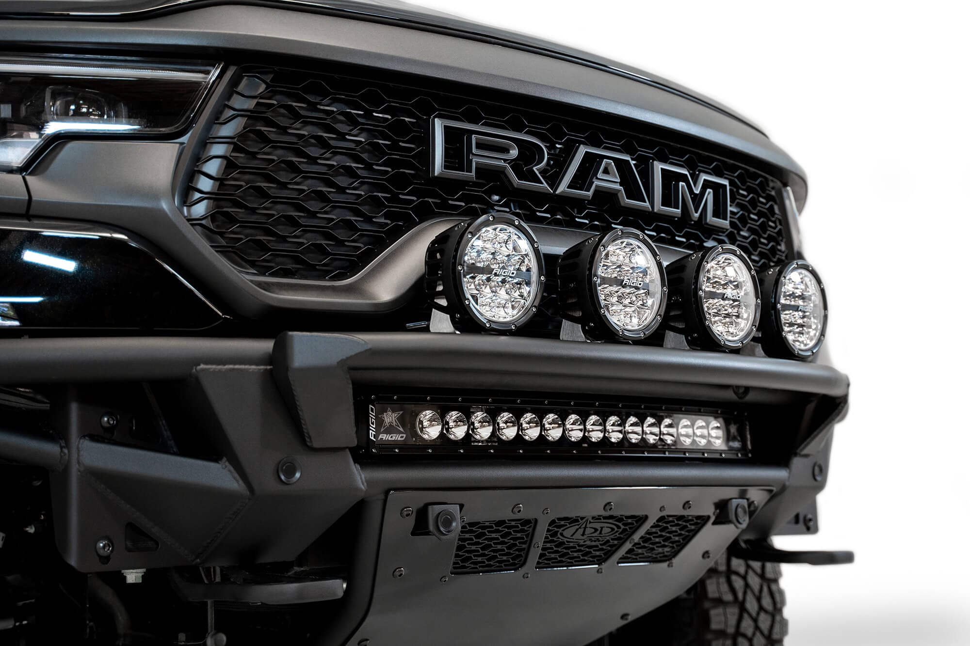 Addictive Desert Designs Bumper Ram TRX PRO Bolt-On Add-on Light Hoop