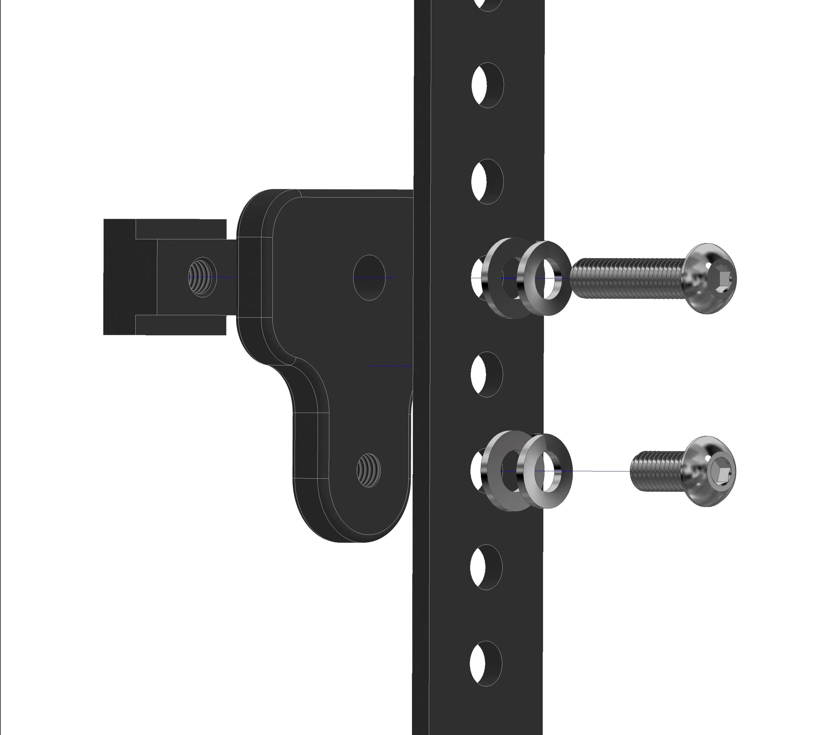 Adventure Imports Mounting Brackets Jeep / Dodge w/ Flat Mounting Bars Overland Kitted MAXTRAX Bed Rail Mount
