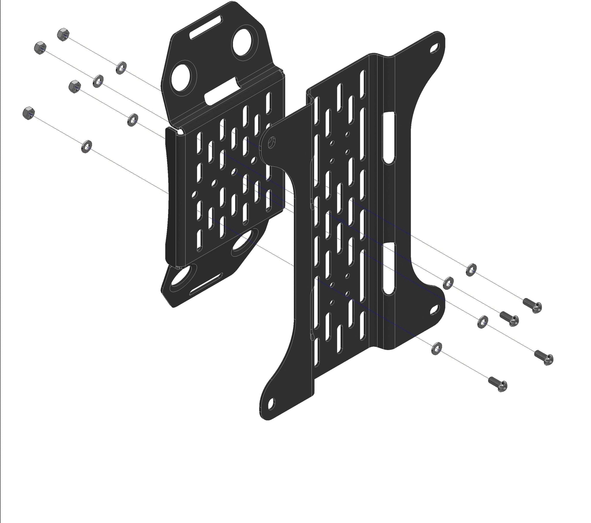 Adventure Imports Mounting Brackets Overland Kitted Spare Tire Accessory Bracket