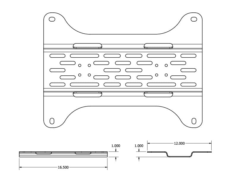 Adventure Imports Mounting Brackets Overland Kitted Universal Mounting Plate for MAXTRAX® Mini