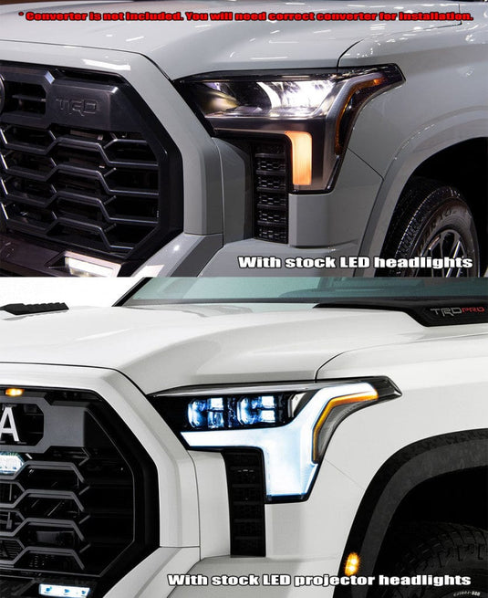 AlphaRex Headlights 22+ Tundra/Sequoia Luxx Series Projector Headlights