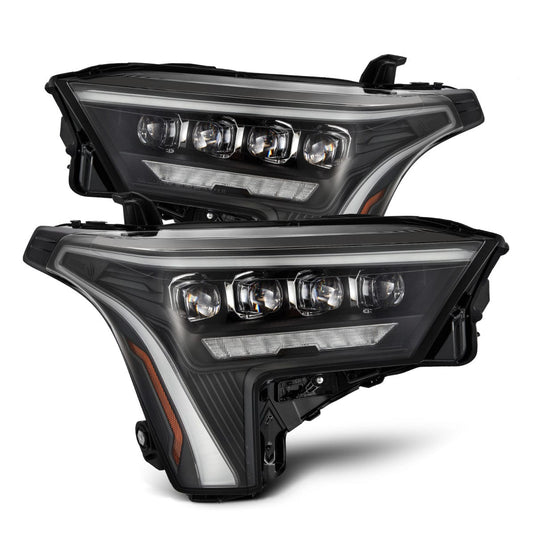 AlphaRex Headlights LED Reflector / White DRL / Black 22+ Tundra/Sequoia Nova Series Projector Headlights