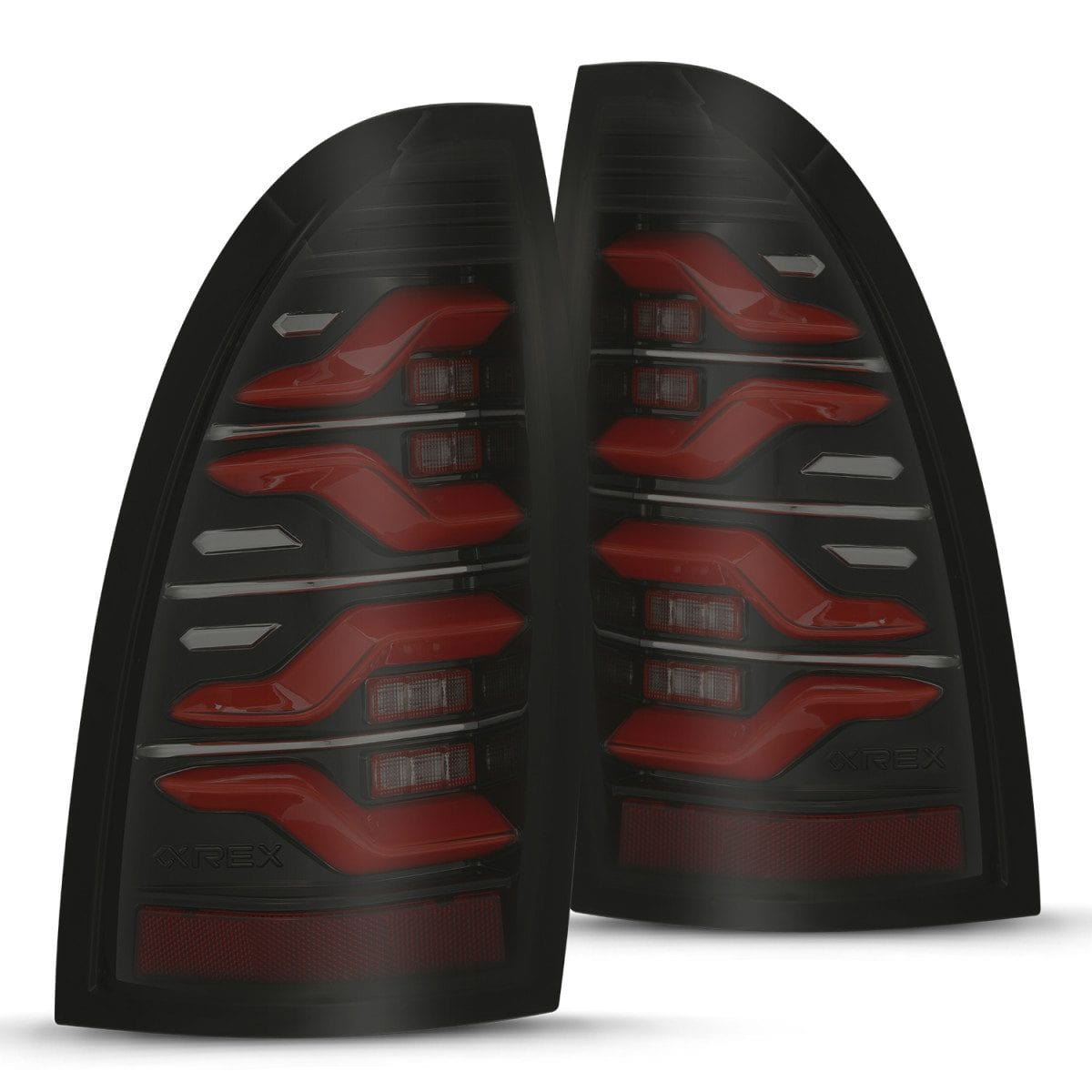 AlphaRex Tail Lights Red Smoked LUXX Series Tail Lights / 05-15 Tacoma / AlphaRexx