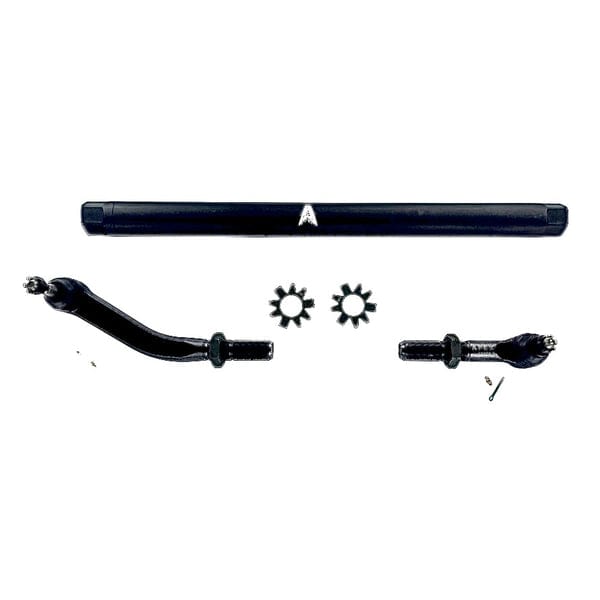 Apex Chassis Apex Chassis Heavy Duty JK 2.5 Ton Heavy Duty No Flip Drag Link Assembly in Black Anodized Aluminum Fits: 07-18 Jeep Wrangler JK JKU Rubicon Sahara Sport. Note this NO-FLIP kit fits vehicles with a lift of 3.5 inches or less