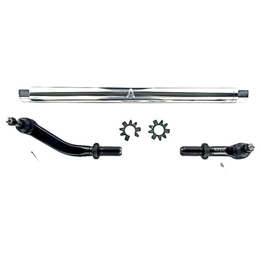 Apex Chassis Apex Chassis Heavy Duty JK 2.5 Ton Heavy Duty No Flip Drag Link Assembly in Polished Aluminum Fits: 07-18 Jeep Wrangler JK JKU Rubicon Sahara Sport. Note this NO-FLIP kit fits vehicles with a lift of 3.5 inches or less