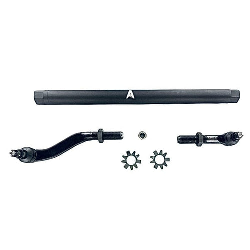 Apex Chassis Apex Chassis Heavy Duty JK 2.5 Ton Heavy Duty Yes Flip Drag Link Assembly in Black Anodized Aluminum Fits: 07-18 Jeep Wrangler JK/JKU. Note this FLIP kit fits vehicles with a lift exceeding 3.5 inches. This kit requires drilling the knuckle.