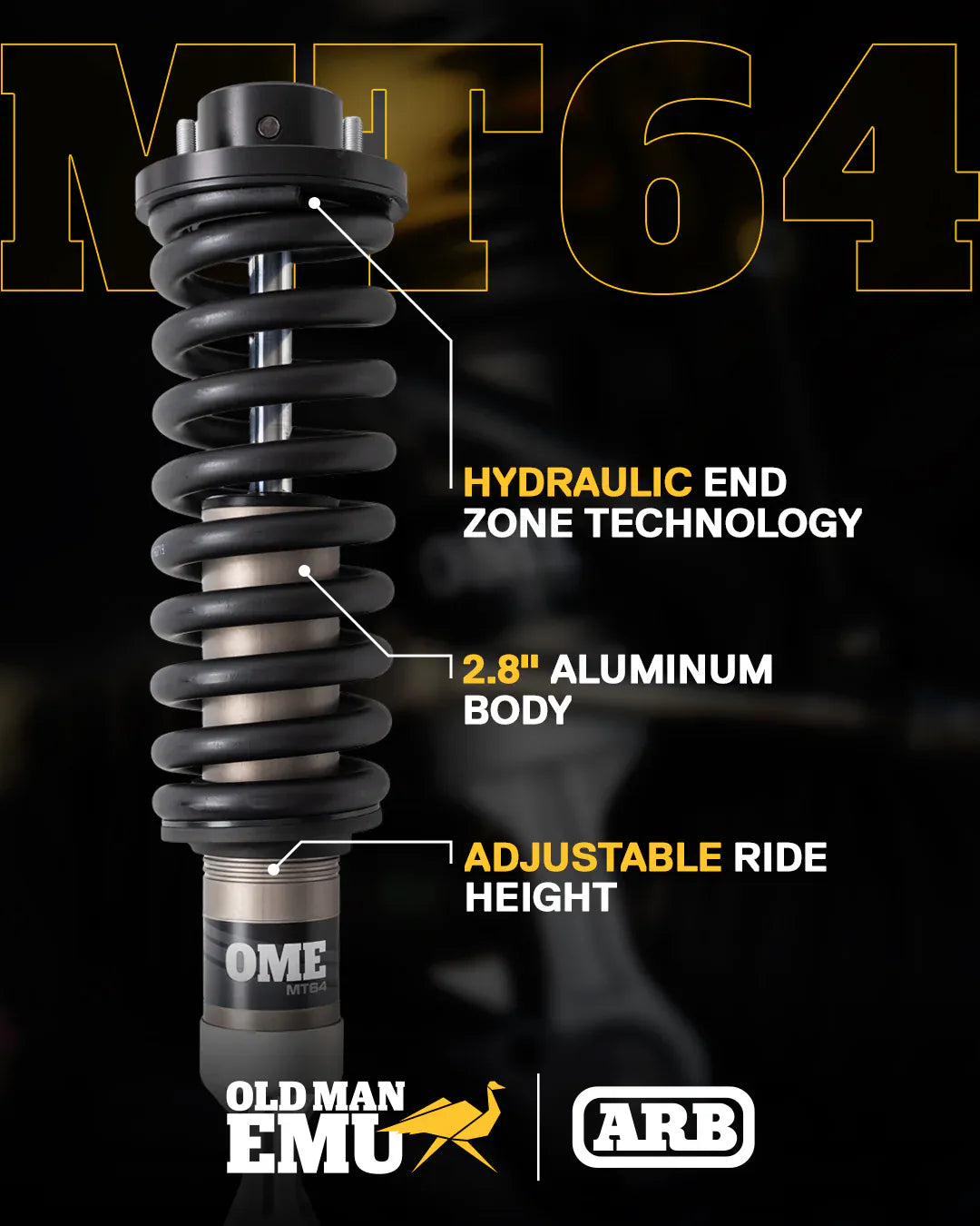 ARB Full Suspension Kit OME MT64 2.5in Suspension Kit / 2003-2024 4Runners
