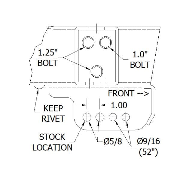 Archive Garage 1972-1993 1st Gen Dodge Ram Front Spring Box Hanger Cummins W250 W150 W350 Ramcharger