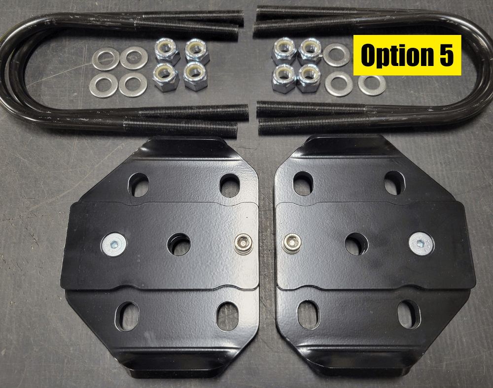 Archive Garage Opt 5: U-Bolt plates + bolt-on air bump plates w/ kickout STEALTH HD TOYOTA TUNDRA 2007-2021 U-BOLT FLIP KIT - 2ND GEN TUNDRA