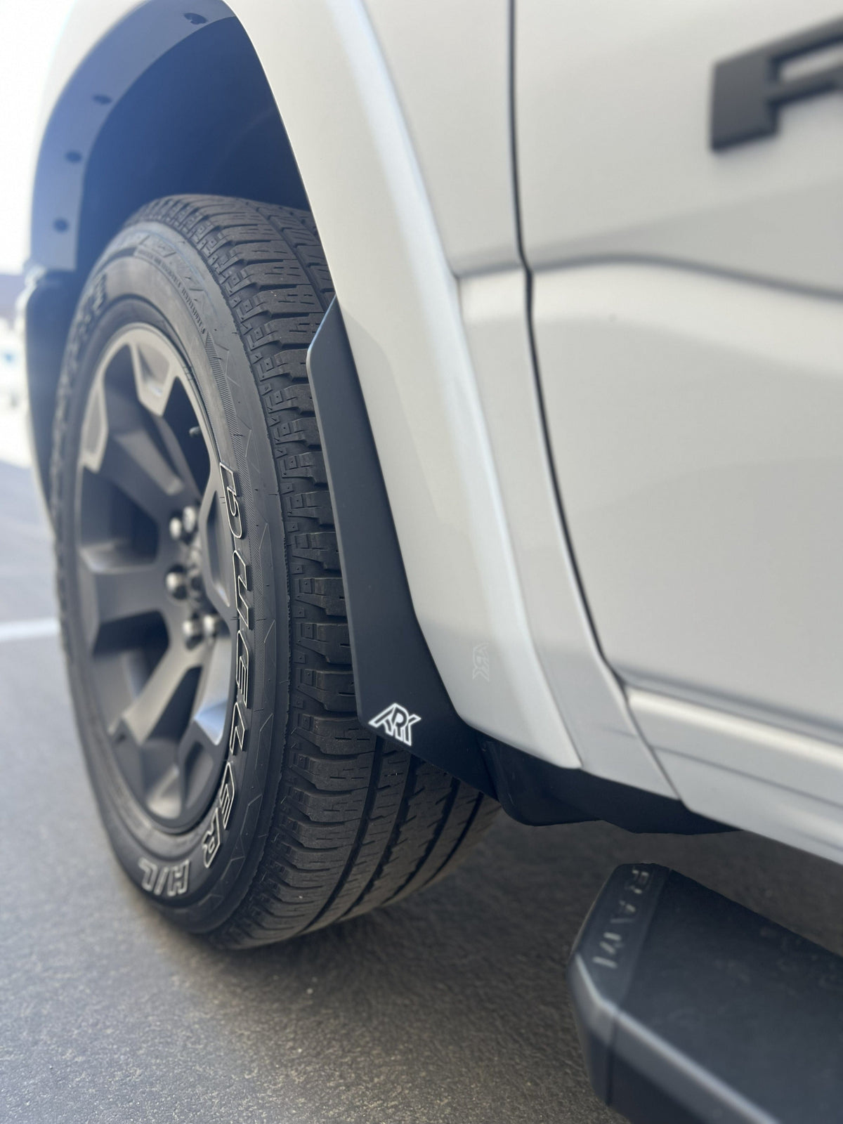 Ark Splash Guards Inner Wheel Well Guard Micros Front Only / Grey 2019-2026 Dodge 1500 RAM TriXpoly Micro Flares