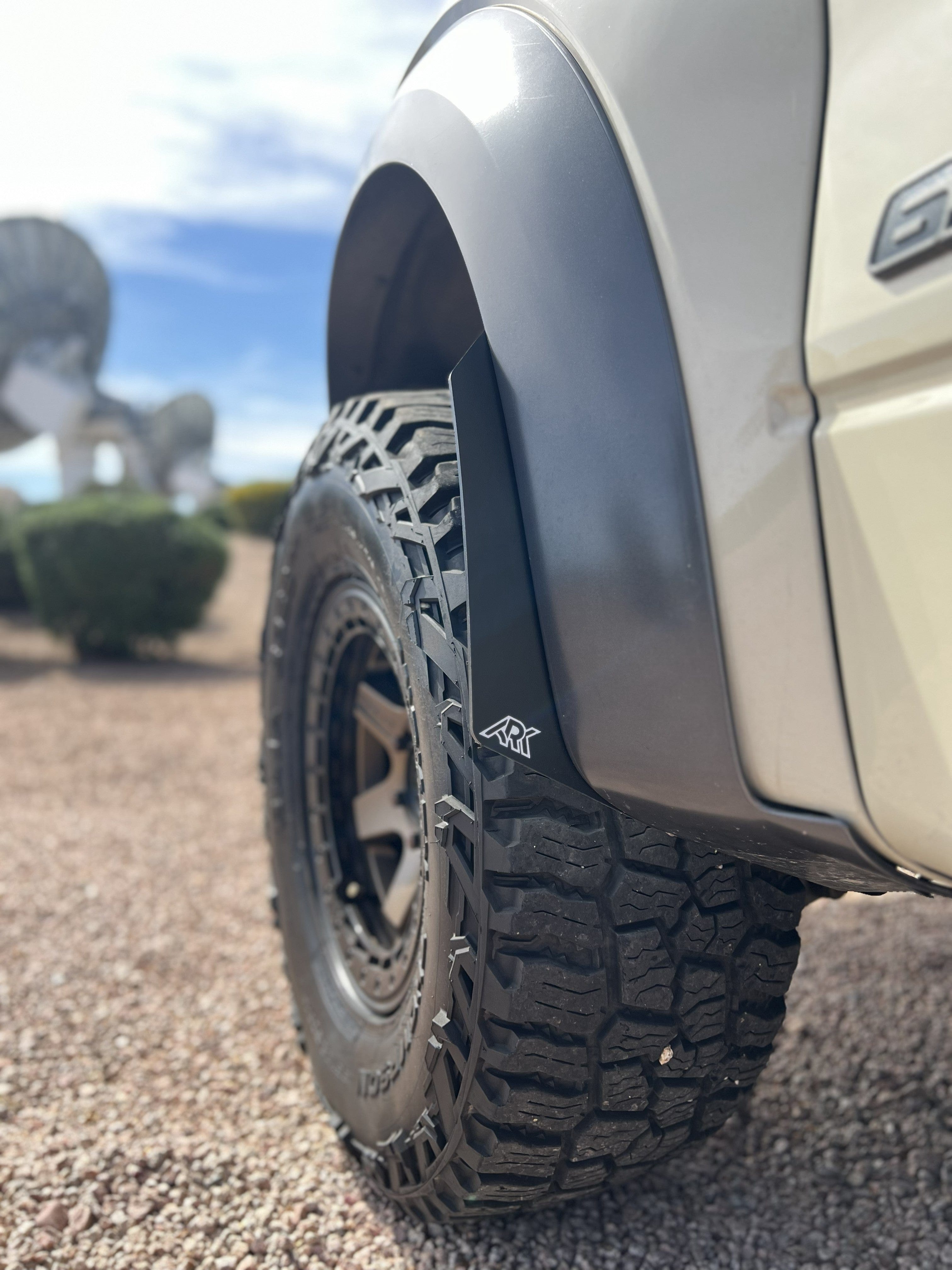 Ark Splash Guards Inner Wheel Well Guard Micros Front Only / White 2010-2014 Ford Raptor TriXpoly Micro Flares
