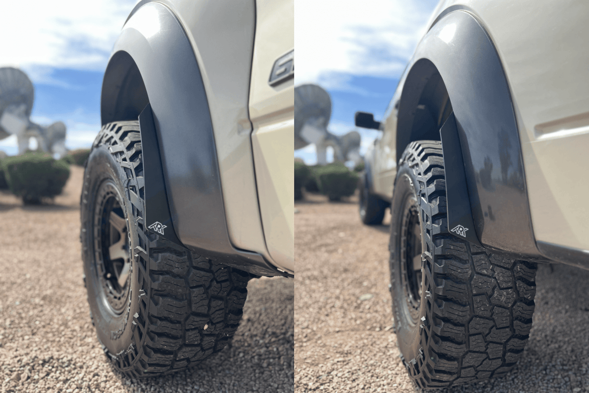 Ark Splash Guards Inner Wheel Well Guard Micros Full Set / White 2010-2014 Ford Raptor TriXpoly Micro Flares