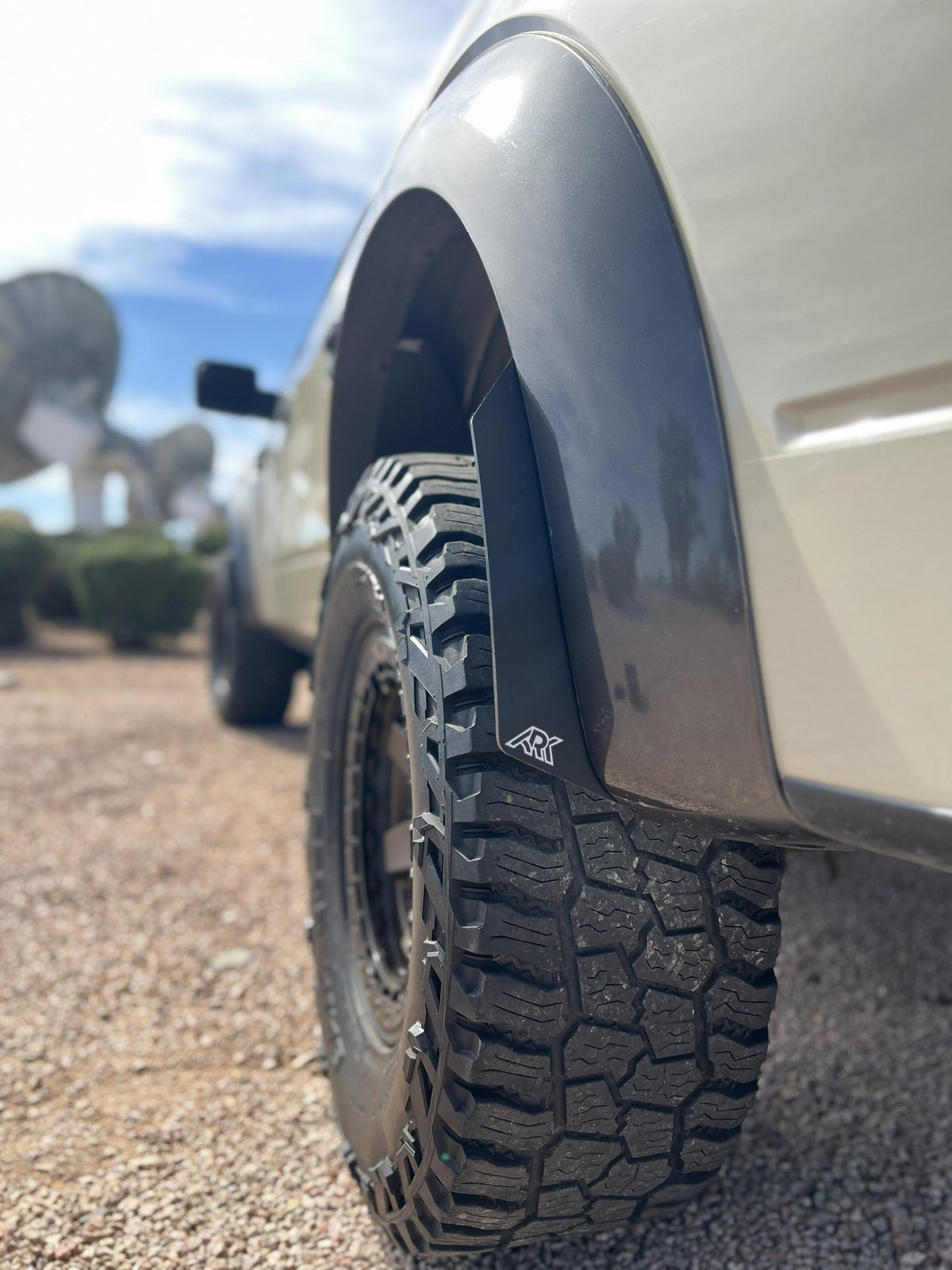 Ark Splash Guards Inner Wheel Well Guard Micros Rear Only / White 2010-2014 Ford Raptor TriXpoly Micro Flares