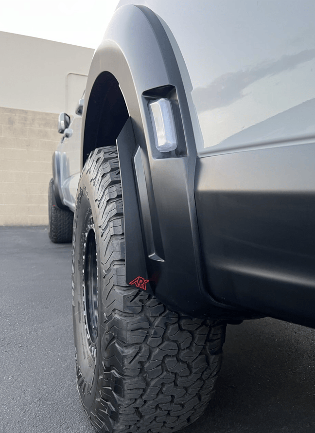 Ark Splash Guards Inner Wheel Well Guard Micros Rear Only / White 2023-2026 Ford Raptor R TriXPoly Micro Flares