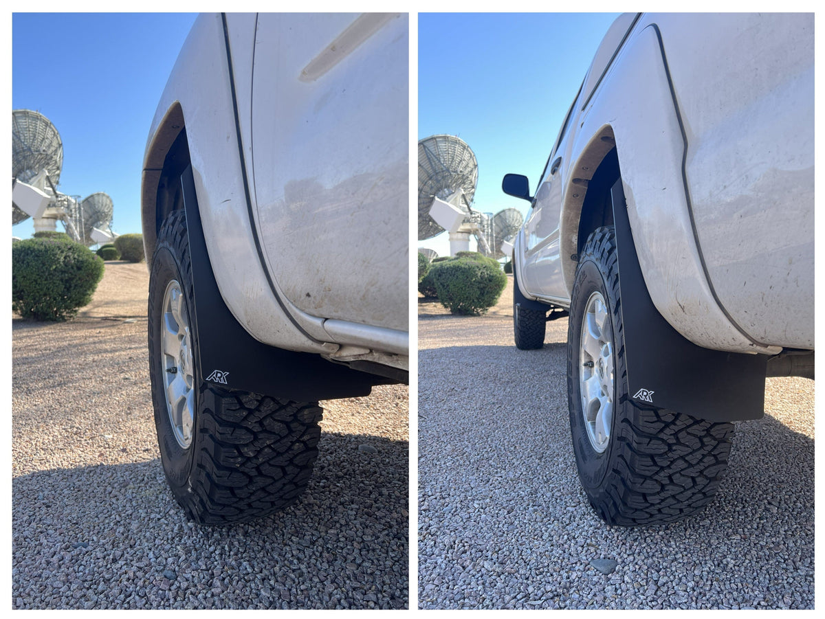 Ark Splash Guards Inner Wheel Well Guard Mid Mud Flaps Complete Set / White 2005-2015 Toyota Tacoma TriXpoly Mid Mud Flaps