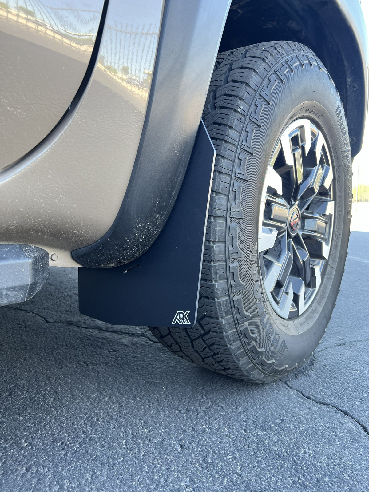 Ark Splash Guards Inner Wheel Well Guard Mid-Mud Flaps Front Only / White 2022-2026 Nissan Frontier Pro4X TriXpoly Mid-Mudflaps