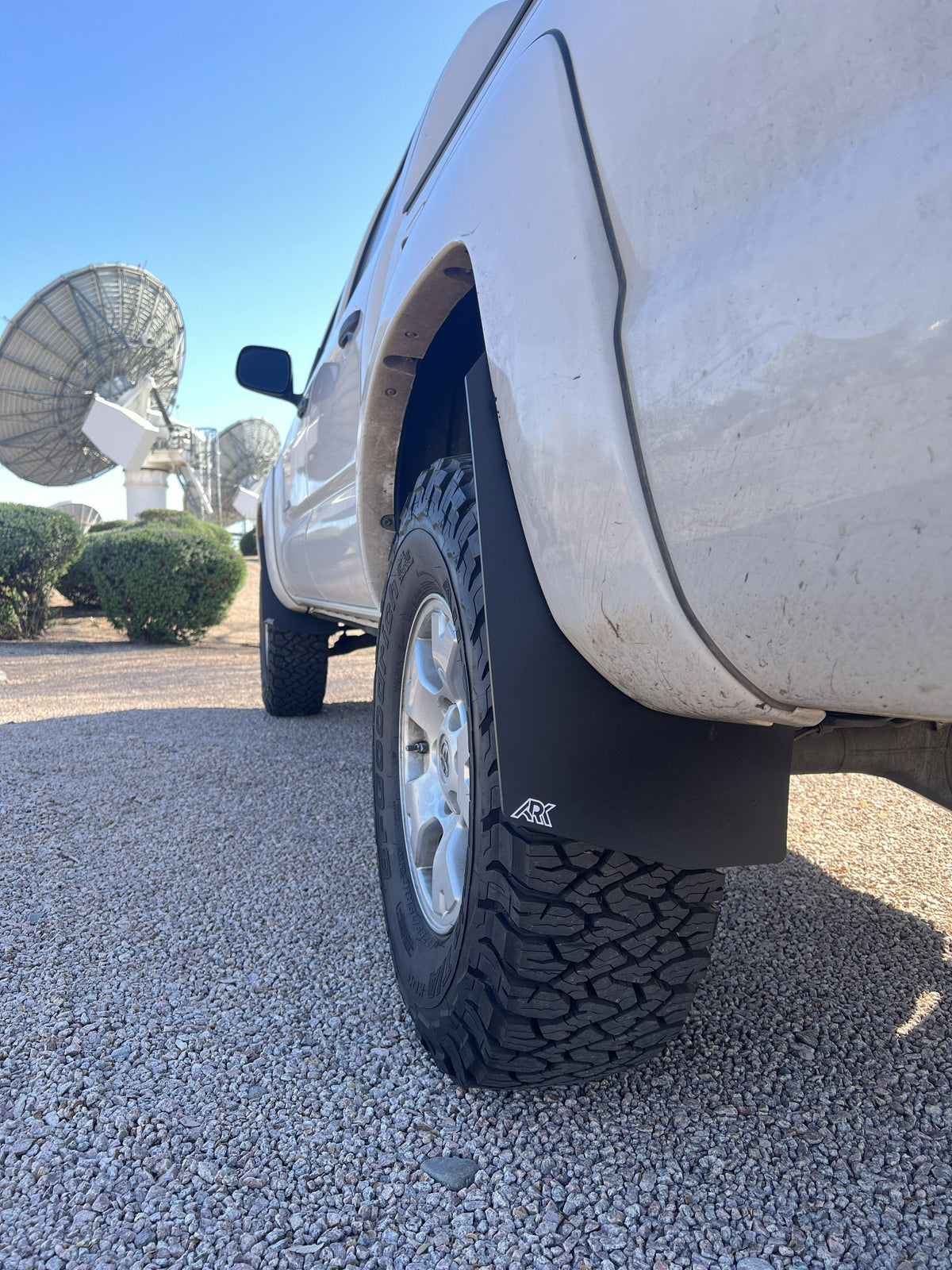 Ark Splash Guards Inner Wheel Well Guard Mid Mud Flaps Rear Only / White 2005-2015 Toyota Tacoma TriXpoly Mid Mud Flaps