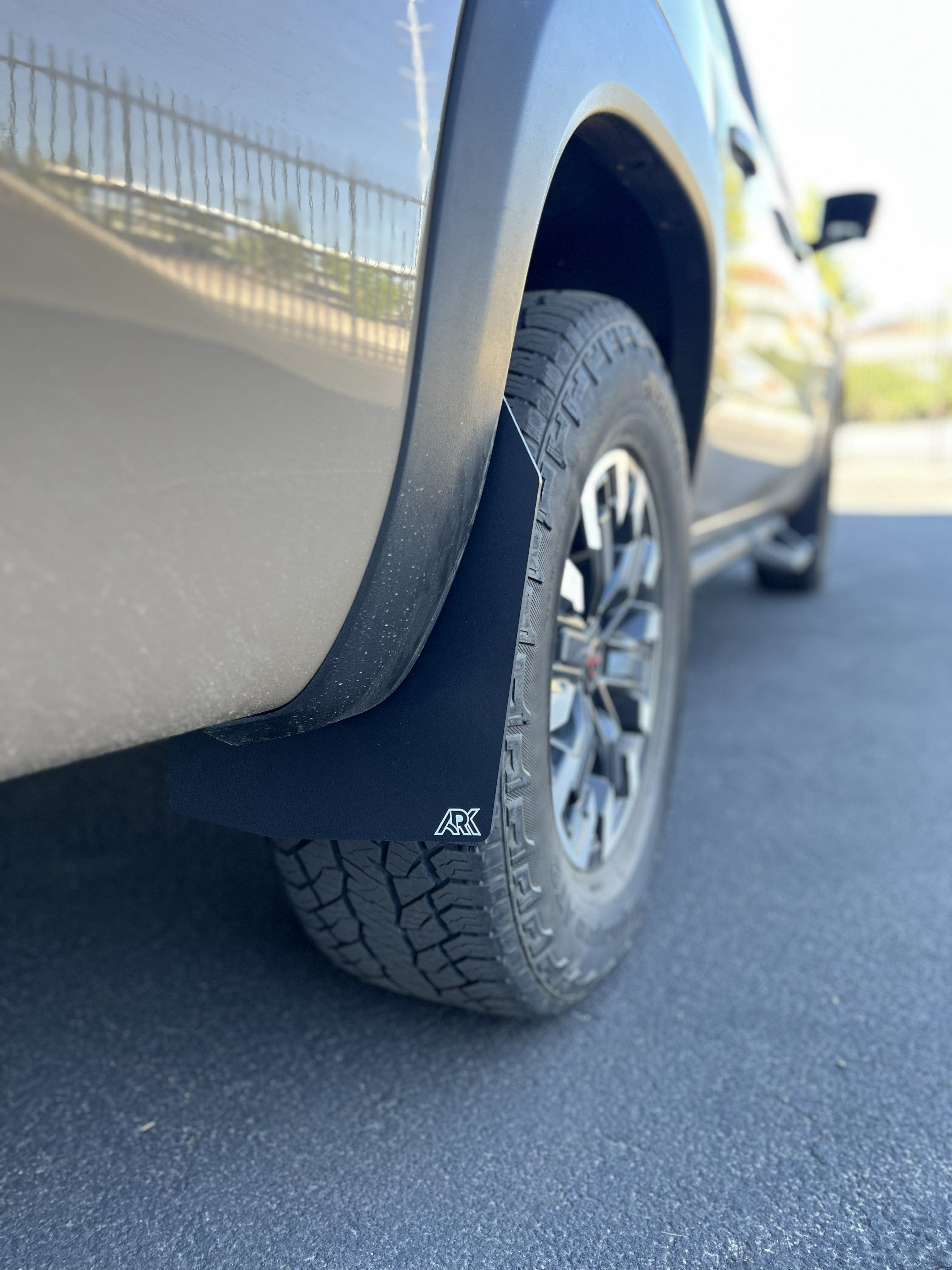 Ark Splash Guards Inner Wheel Well Guard Mid-Mud Flaps Rear Only / White 2022-2026 Nissan Frontier Pro4X TriXpoly Mid-Mudflaps