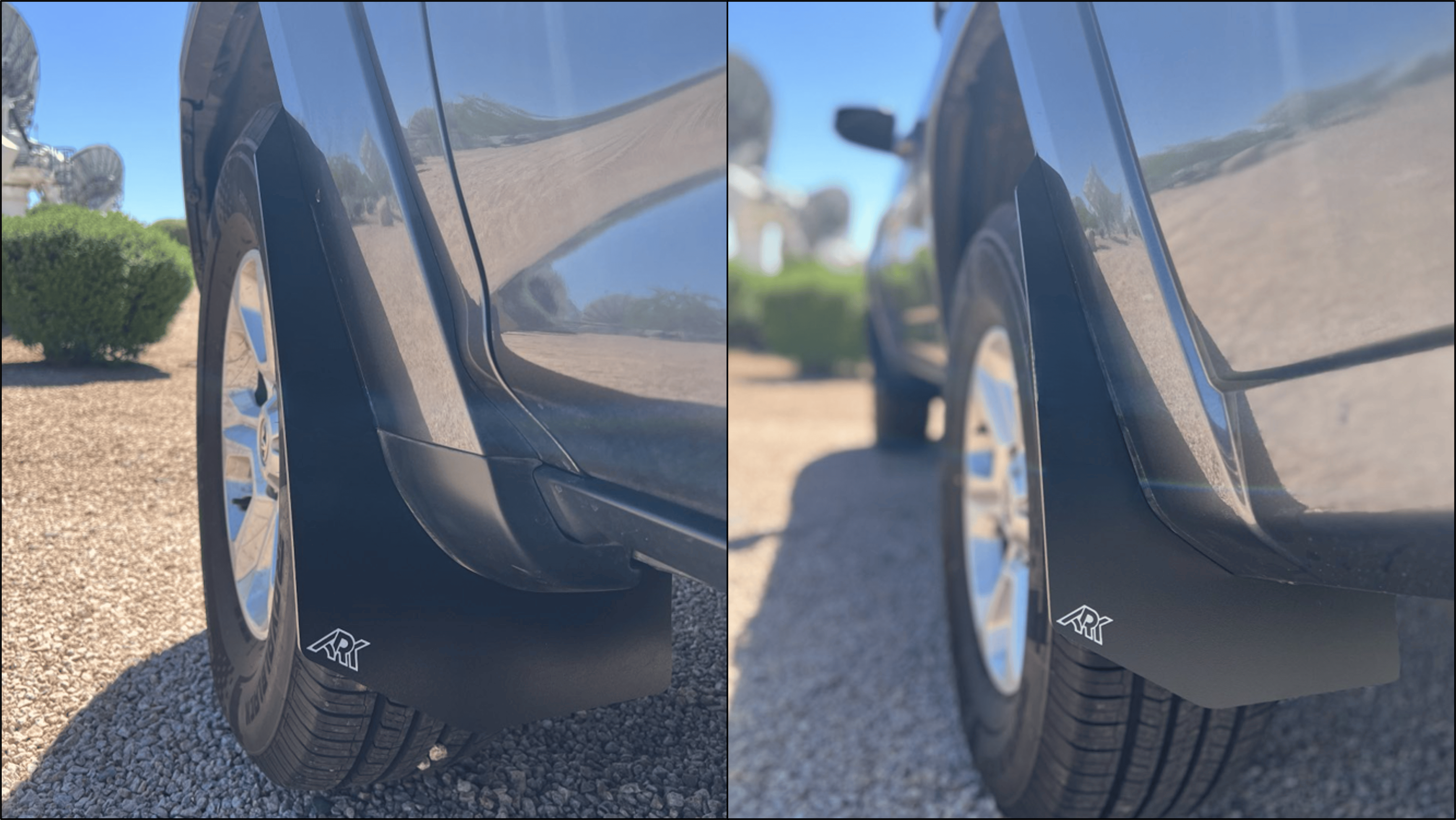 Ark Splash Guards Inner Wheel Well Guard Mid-Mudflaps Complete Set / White 2010-2024 Toyota 4Runner TriXPoly Mid-Mudflaps
