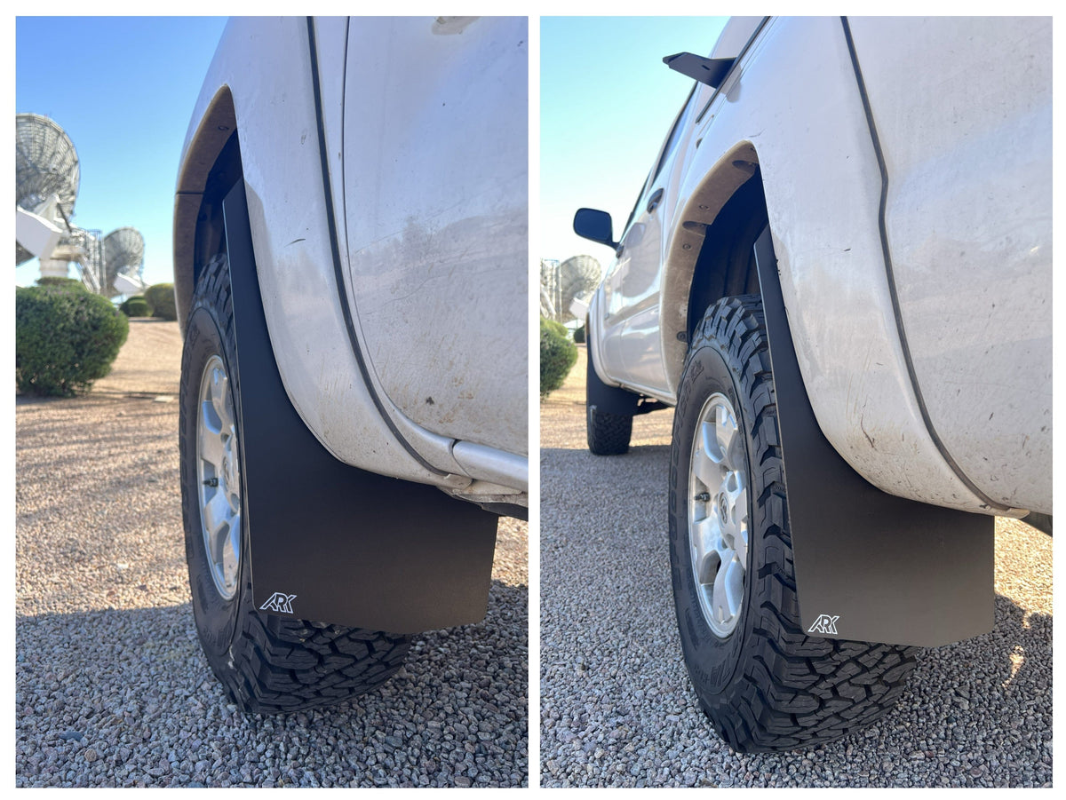 Ark Splash Guards Inner Wheel Well Guard Mud Flaps Complete Set / White 2005-2015 Toyota Tacoma TriXpoly Mud Flaps