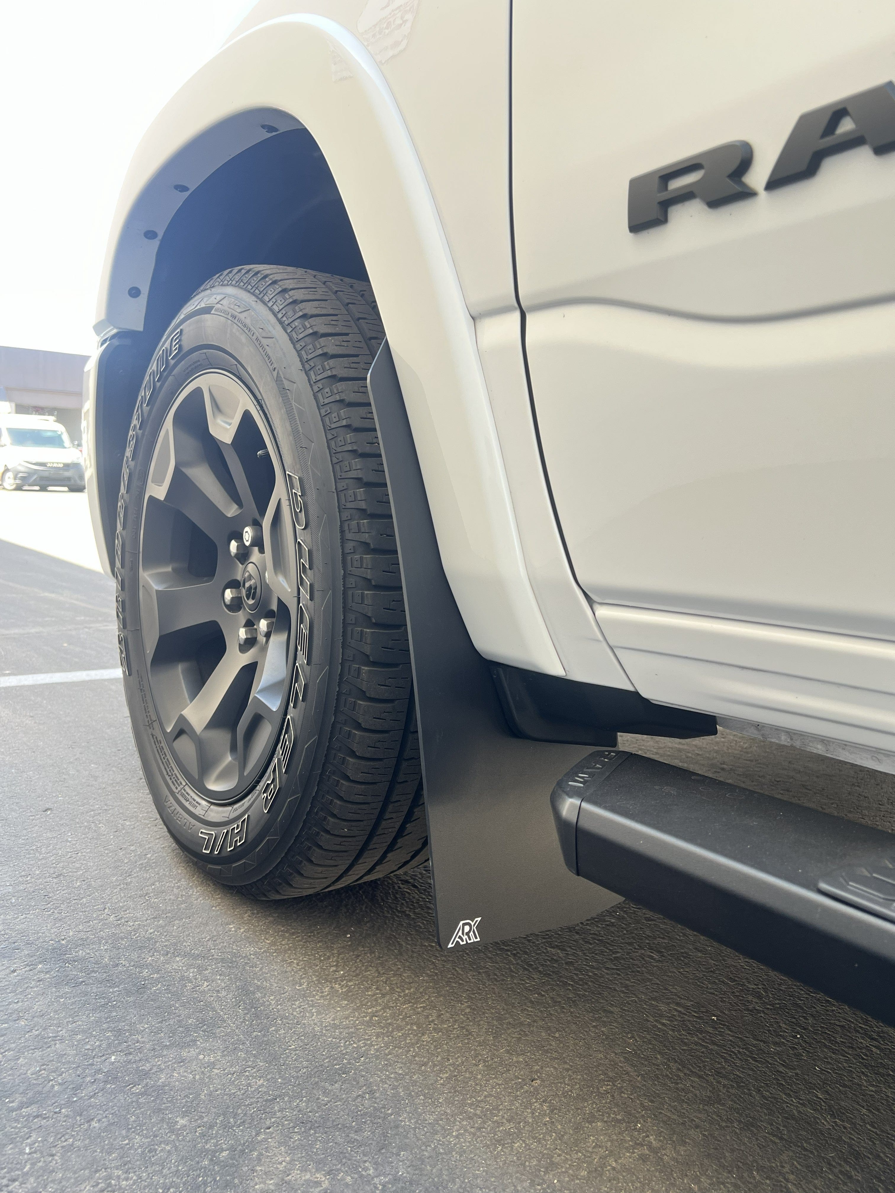Ark Splash Guards Inner Wheel Well Guard Mud Flaps Front Only / Grey 2019-2026 Dodge 1500 RAM TriXpoly Mud Flaps
