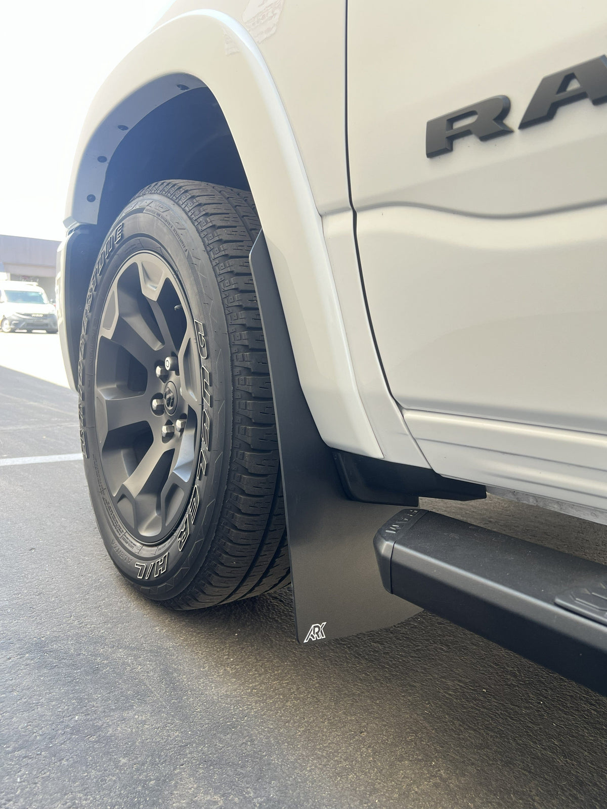 Ark Splash Guards Inner Wheel Well Guard Mud Flaps Front Only / Grey 2019-2026 Dodge 1500 RAM TriXpoly Mud Flaps