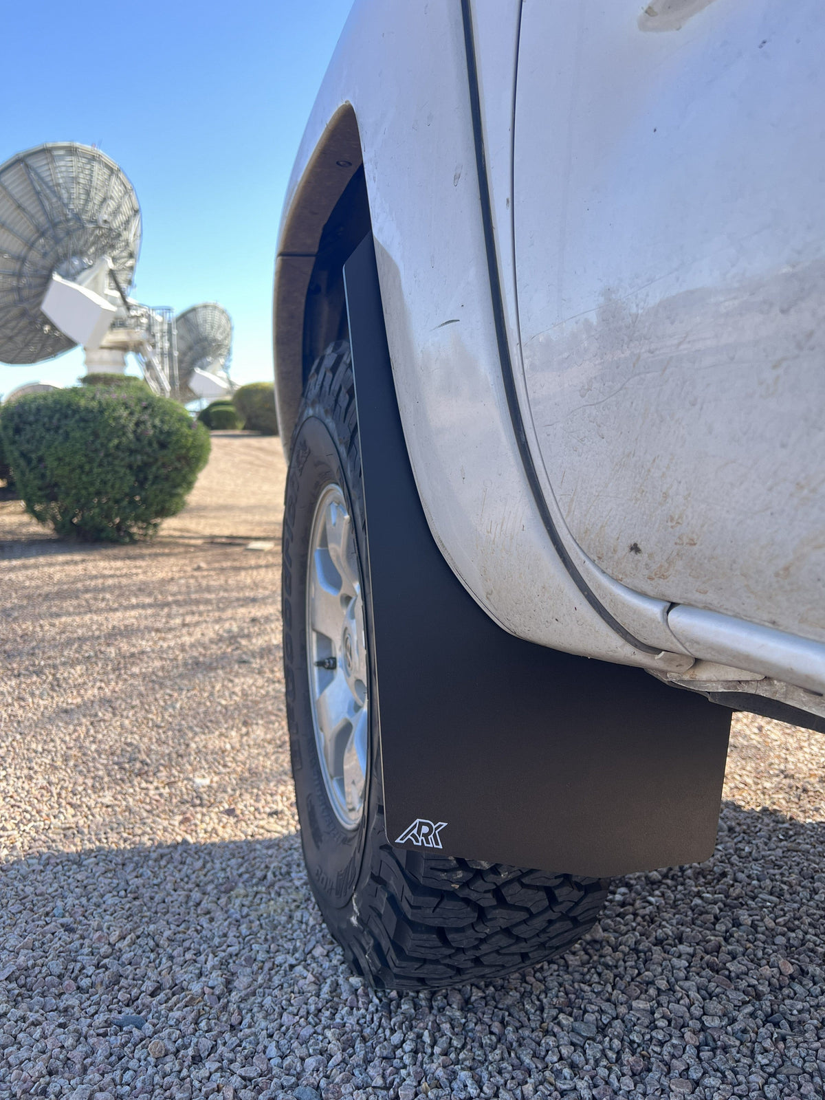 Ark Splash Guards Inner Wheel Well Guard Mud Flaps Front Only / White 2005-2015 Toyota Tacoma TriXpoly Mud Flaps