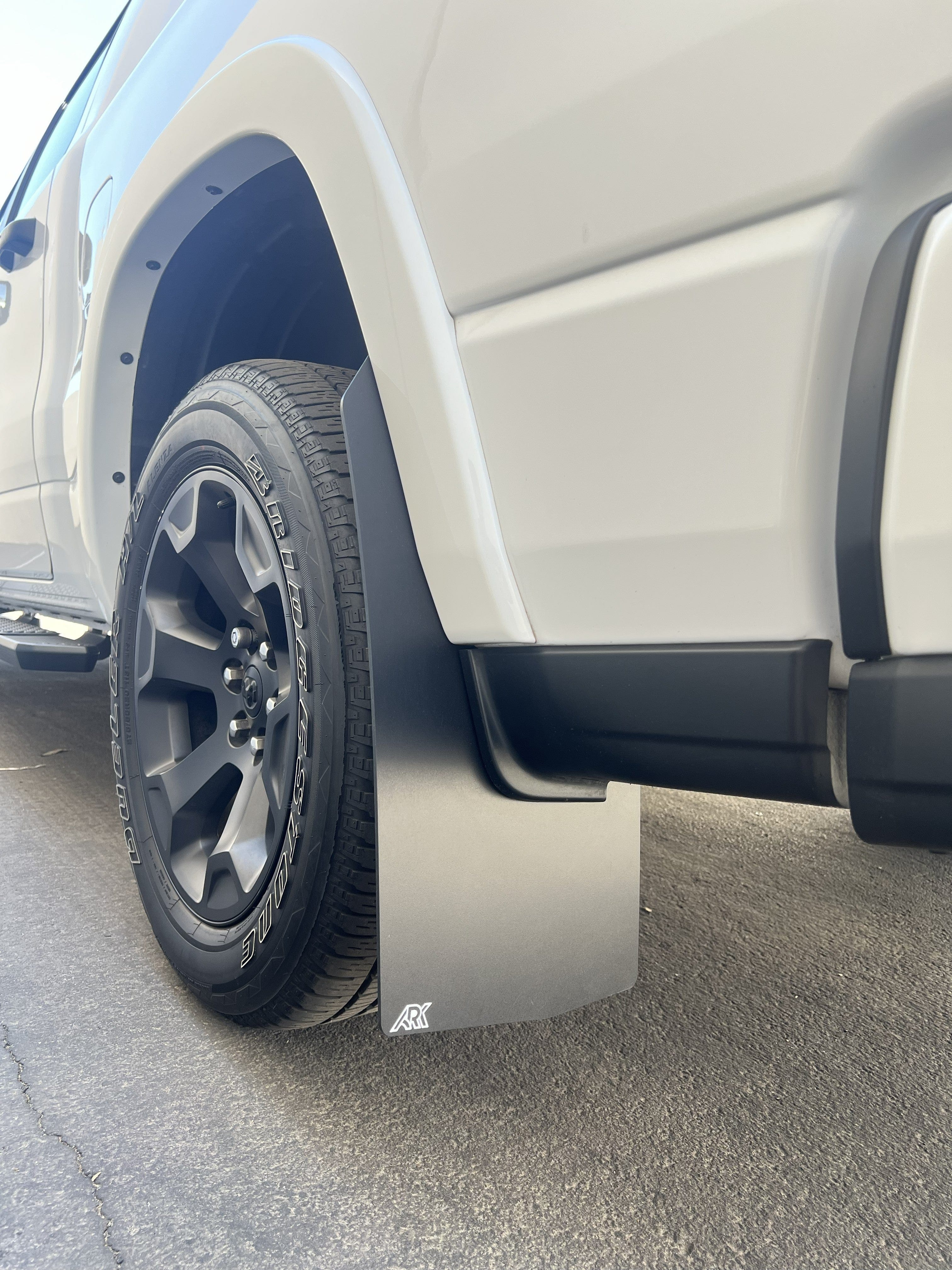 Ark Splash Guards Inner Wheel Well Guard Mud Flaps Rear Only / Grey 2019-2026 Dodge 1500 RAM TriXpoly Mud Flaps