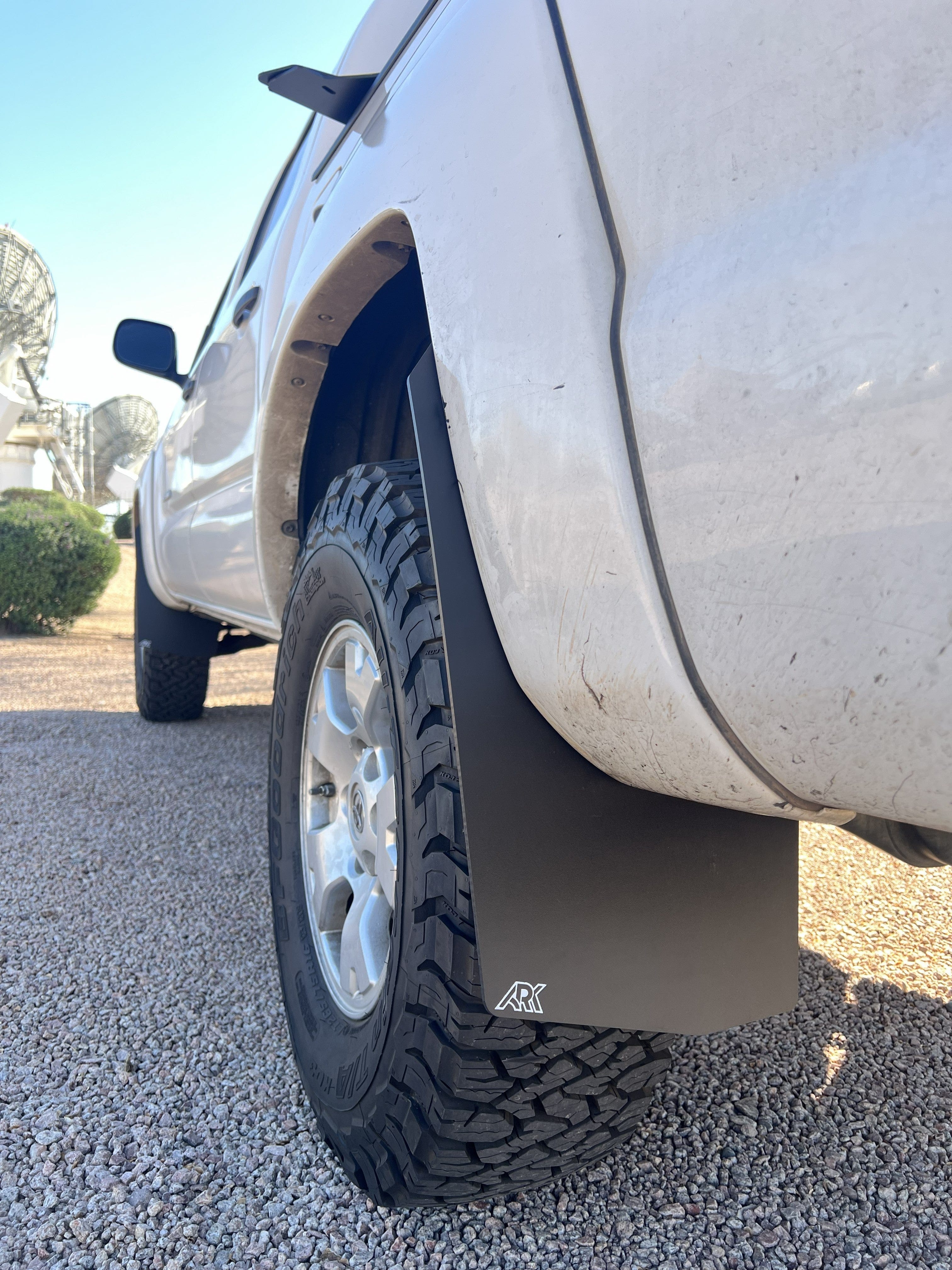 Ark Splash Guards Inner Wheel Well Guard Mud Flaps Rear Only / White 2005-2015 Toyota Tacoma TriXpoly Mud Flaps