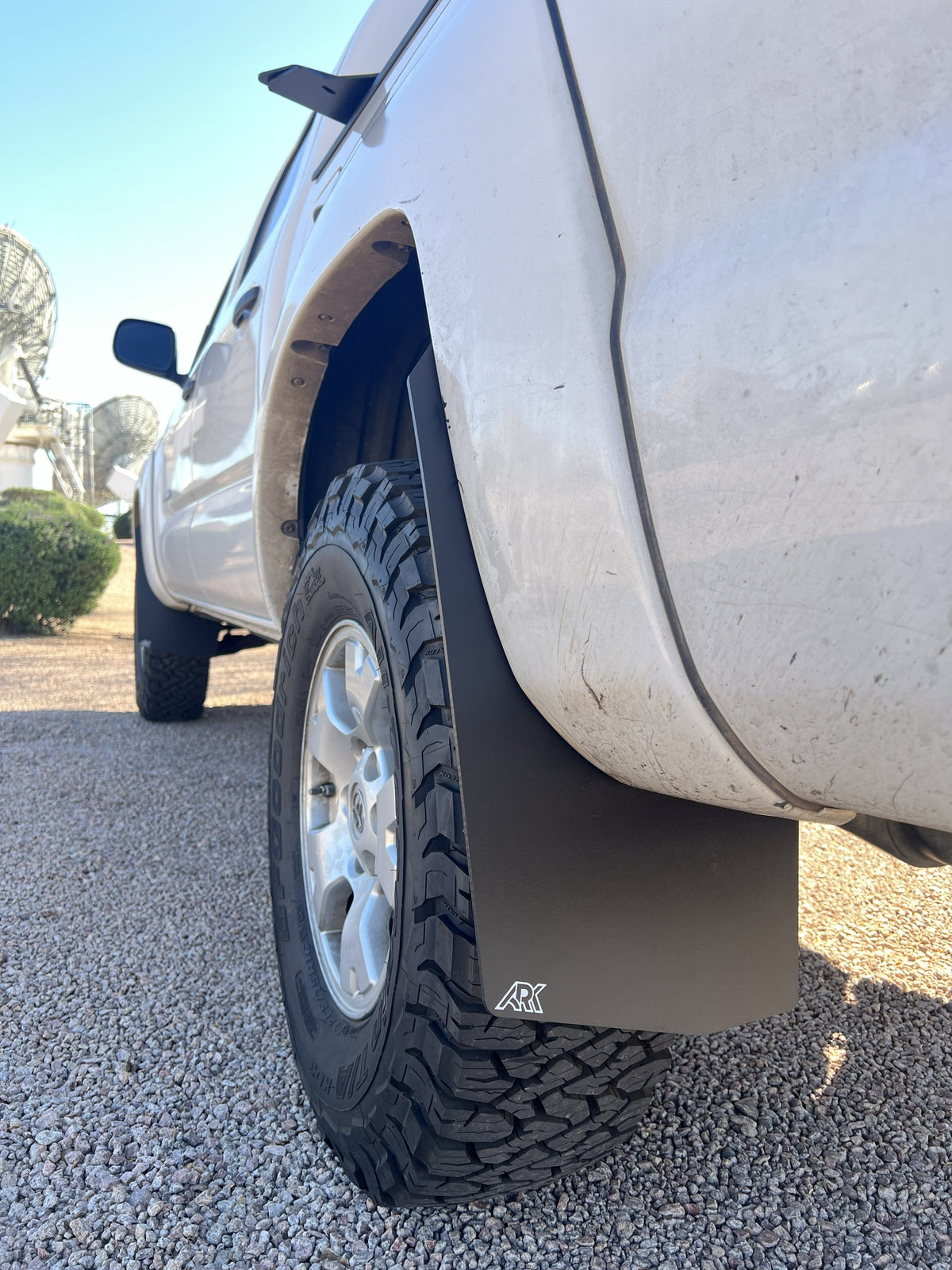 Ark Splash Guards Inner Wheel Well Guard Mud Flaps Rear Only / White 2005-2015 Toyota Tacoma TriXpoly Mud Flaps