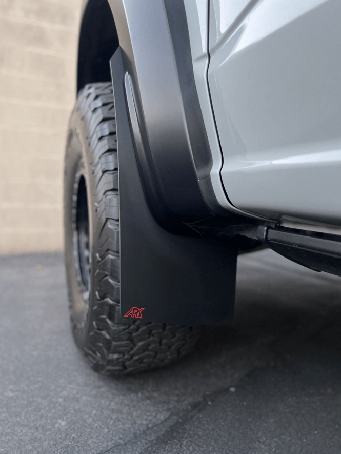 Ark Splash Guards Inner Wheel Well Guard Mudflaps Front Only / White 2023-2026 Ford Raptor R TriXPoly Mudflaps