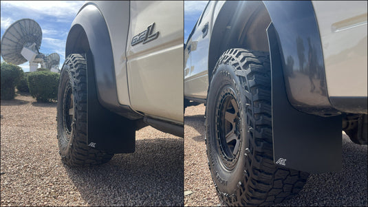 Ark Splash Guards Inner Wheel Well Guard Mudflaps Full Set / White 2010-2014 Ford Raptor TriXpoly Mudflaps