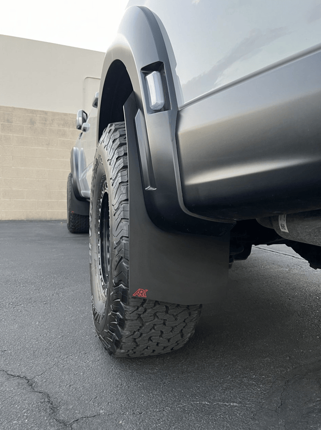 Ark Splash Guards Inner Wheel Well Guard Mudflaps Rear Only / White 2023-2026 Ford Raptor R TriXPoly Mudflaps