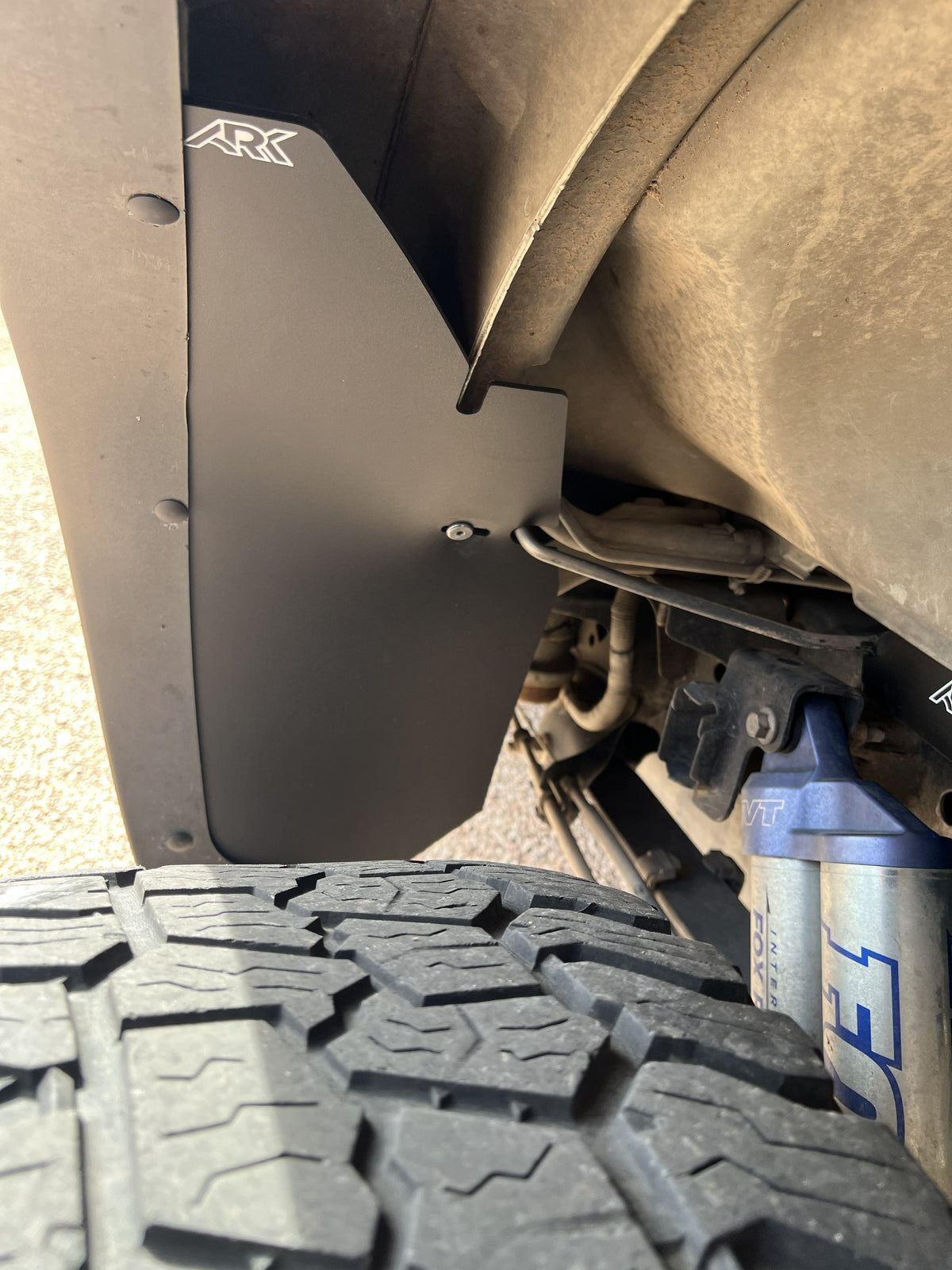 Ark Splash Guards Inner Wheel Well Guard Rear Wheelwell Liner Panels - Forward Rear only / White 2010-2014 Ford Raptor TriXpoly Rear Gap Fillers